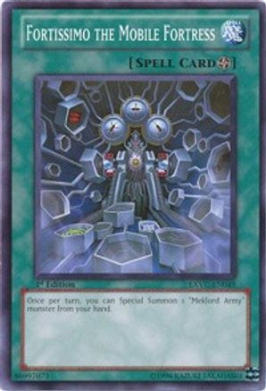 Fortissimo the Mobile Fortress (EXVC-EN049) - Extreme Victory 1st Edition - Premium Yugioh Single from Konami - Just $0.25! Shop now at Game Crave Tournament Store