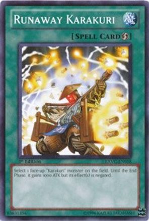 Runaway Karakuri (EXVC-EN058) - Extreme Victory 1st Edition - Premium Yugioh Single from Konami - Just $0.25! Shop now at Game Crave Tournament Store