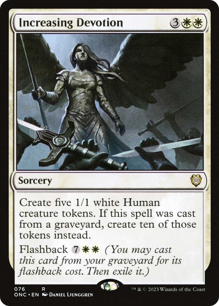 Increasing Devotion (ONC-076) - Phyrexia: All Will Be One Commander - Premium MTG Single from Wizards of the Coast - Just $0.08! Shop now at Game Crave Tournament Store