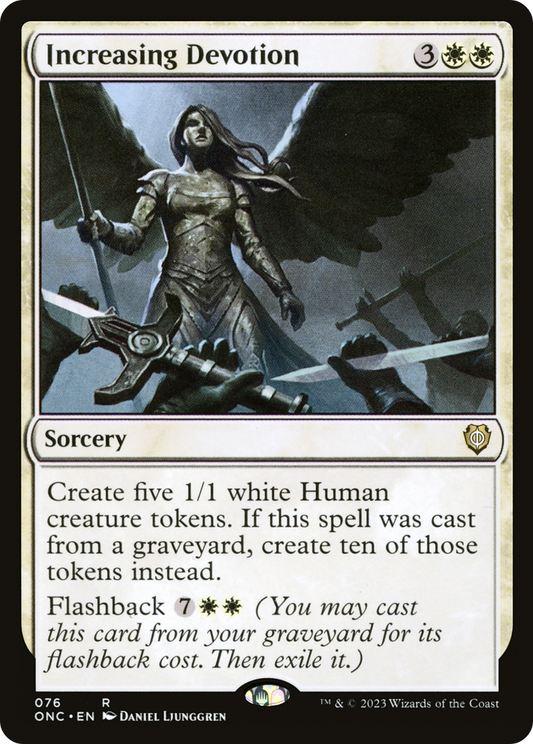 Increasing Devotion (ONC-076) - Phyrexia: All Will Be One Commander - Premium MTG Single from Wizards of the Coast - Just $0.08! Shop now at Game Crave Tournament Store