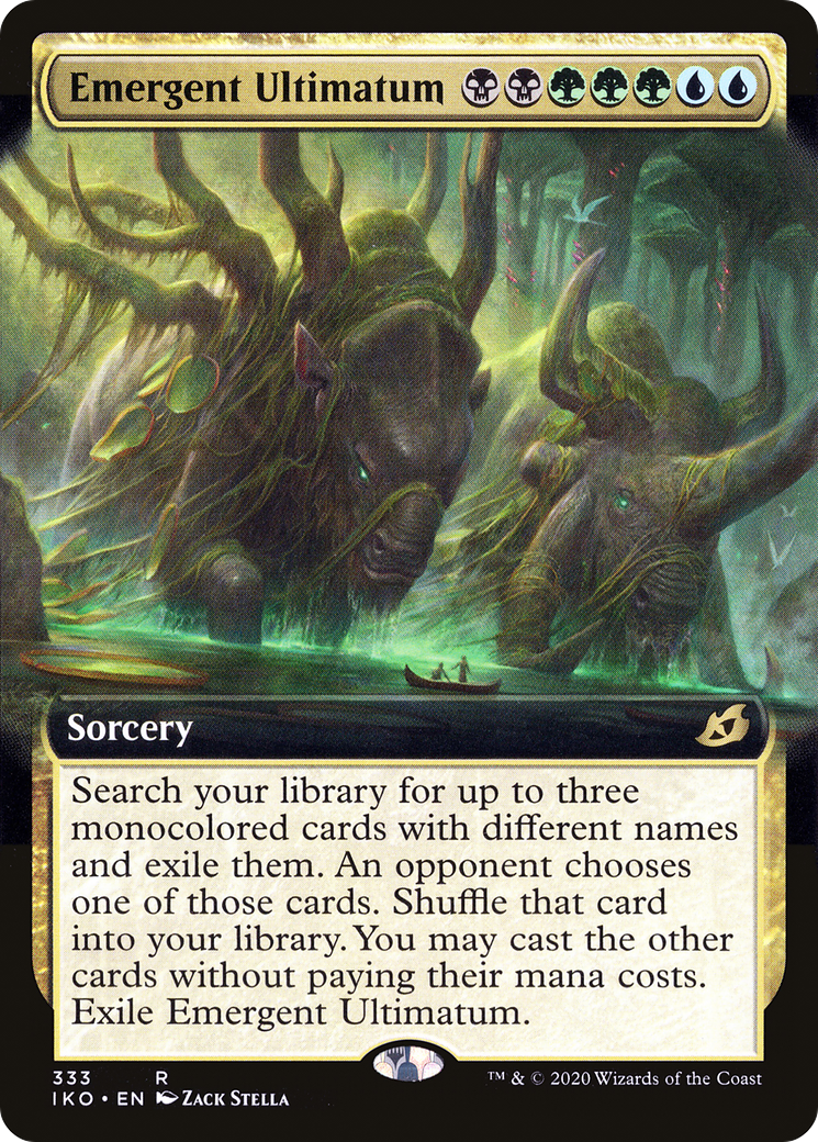 Emergent Ultimatum (IKO-333) - Ikoria: Lair of Behemoths: (Extended Art) - Premium MTG Single from Wizards of the Coast - Just $0.50! Shop now at Game Crave Tournament Store