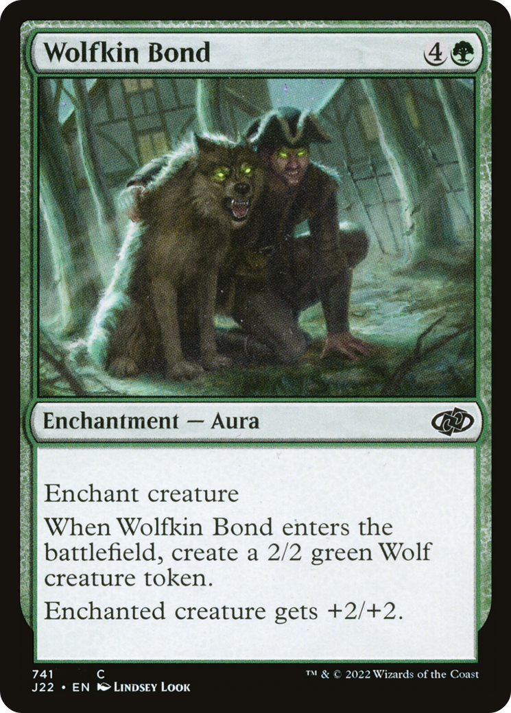 Wolfkin Bond (J22-741) - Jumpstart 2022 - Premium MTG Single from Wizards of the Coast - Just $0.08! Shop now at Game Crave Tournament Store