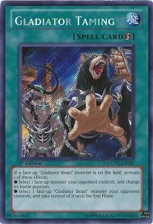 Gladiator Taming (EXVC-EN087) - Extreme Victory 1st Edition - Premium Yugioh Single from Konami - Just $2.90! Shop now at Game Crave Tournament Store