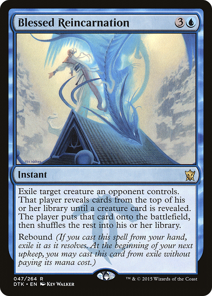 Blessed Reincarnation (DTK-047) - Dragons of Tarkir Foil - Premium MTG Single from Wizards of the Coast - Just $0.08! Shop now at Game Crave Tournament Store