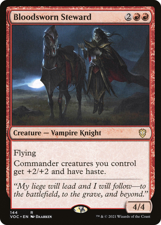Bloodsworn Steward (VOC-144) - Crimson Vow Commander - Premium MTG Single from Wizards of the Coast - Just $0.08! Shop now at Game Crave Tournament Store
