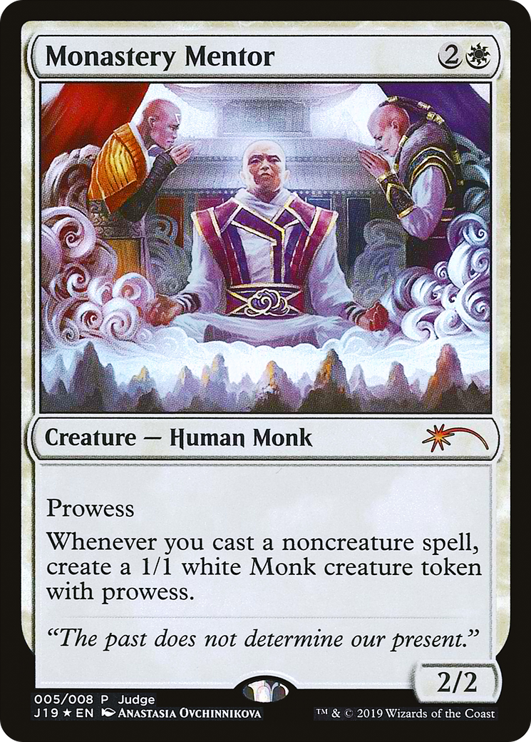 Monastery Mentor (J19-005) - Judge Gift Cards 2019 Foil - Premium MTG Single from Wizards of the Coast - Just $2.02! Shop now at Game Crave Tournament Store