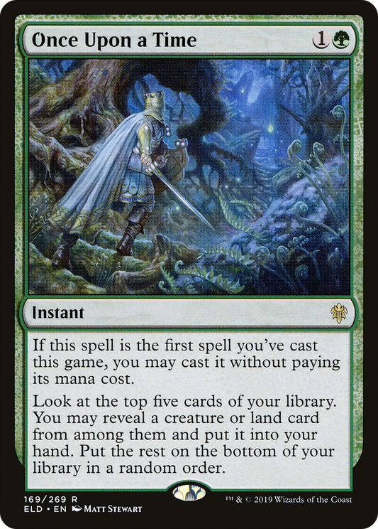 Once Upon a Time (ELD-169) - Throne of Eldraine - Premium MTG Single from Wizards of the Coast - Just $0.27! Shop now at Game Crave Tournament Store