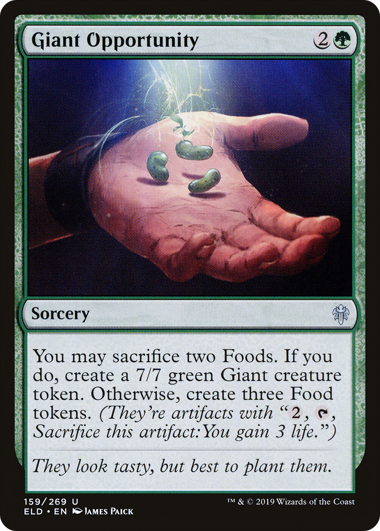 Giant Opportunity (ELD-159) - Throne of Eldraine - Premium MTG Single from Wizards of the Coast - Just $0.08! Shop now at Game Crave Tournament Store
