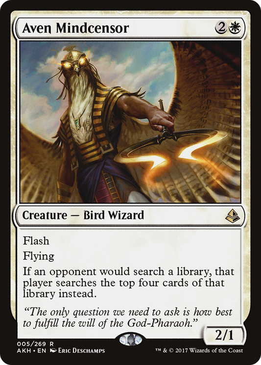Aven Mindcensor (AKH-005) - Amonkhet Foil - Premium MTG Single from Wizards of the Coast - Just $0.43! Shop now at Game Crave Tournament Store