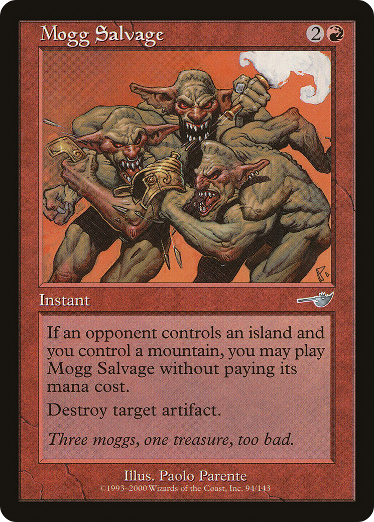Mogg Salvage (NEM-094) - Nemesis - Premium MTG Single from Wizards of the Coast - Just $0.44! Shop now at Game Crave Tournament Store