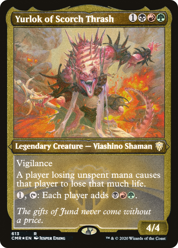 Yurlok of Scorch Thrash (CMR-613) - Commander Legends Etched Foil - Premium MTG Single from Wizards of the Coast - Just $0.50! Shop now at Game Crave Tournament Store