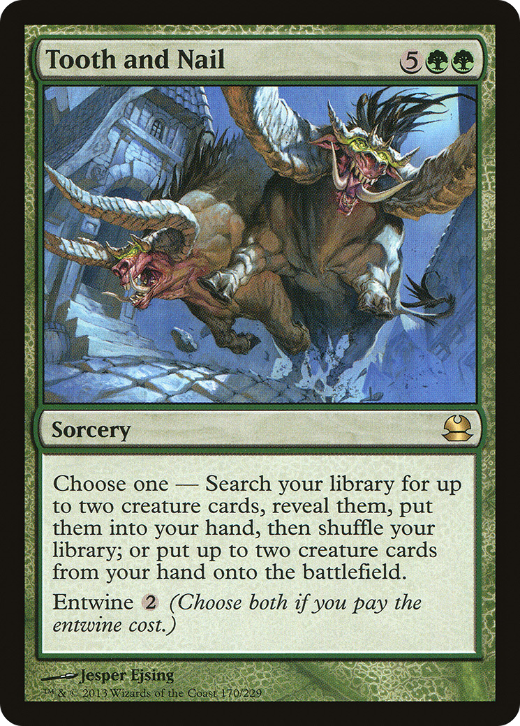 Tooth and Nail (MMA-170) - Modern Masters Foil - Premium MTG Single from Wizards of the Coast - Just $1.37! Shop now at Game Crave Tournament Store