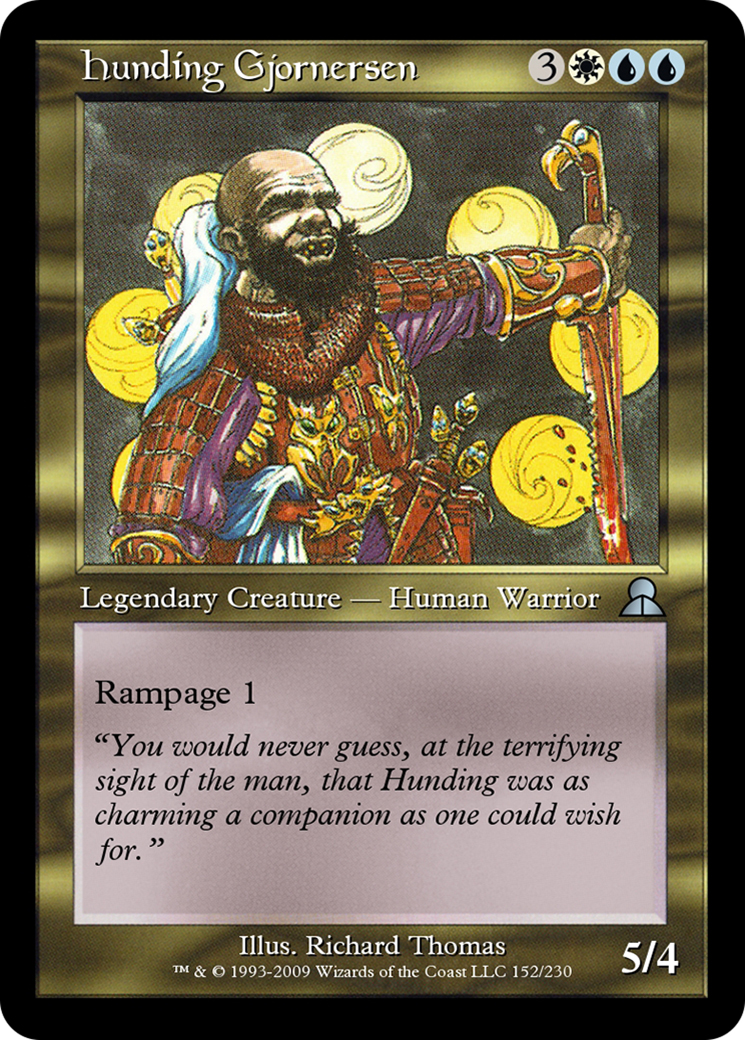 Hunding Gjornersen (ME3-152) - Masters Edition III Foil - Premium MTG Single from Wizards of the Coast - Just $0! Shop now at Game Crave Tournament Store