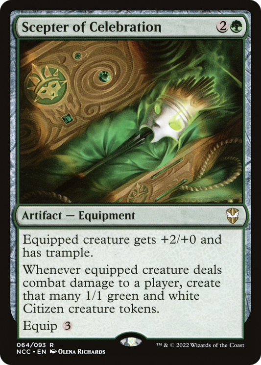 Scepter of Celebration (NCC-064) - New Capenna Commander - Premium MTG Single from Wizards of the Coast - Just $2.36! Shop now at Game Crave Tournament Store