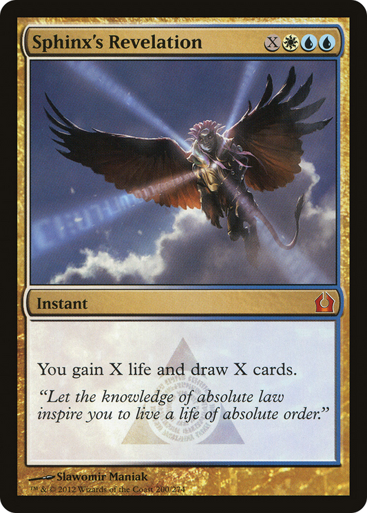 Sphinx's Revelation (RTR-200) - Return to Ravnica - Premium MTG Single from Wizards of the Coast - Just $0.54! Shop now at Game Crave Tournament Store