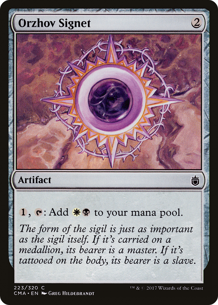 Orzhov Signet (CMA-223) - Commander Anthology - Premium MTG Single from Wizards of the Coast - Just $1.02! Shop now at Game Crave Tournament Store