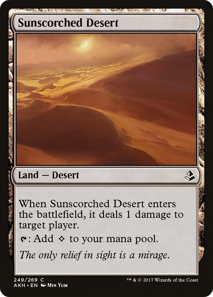 Sunscorched Desert (AKH-249) - Amonkhet Foil - Premium MTG Single from Wizards of the Coast - Just $2.98! Shop now at Game Crave Tournament Store