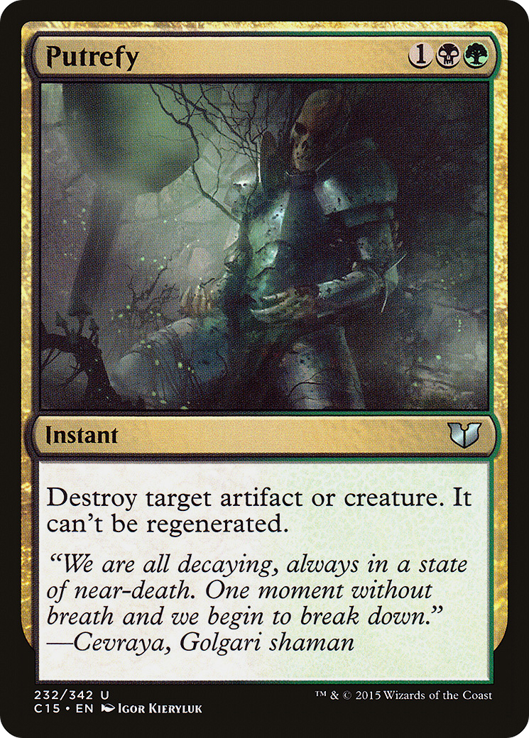 Putrefy (C15-232) - Commander 2015 - Premium MTG Single from Wizards of the Coast - Just $0.08! Shop now at Game Crave Tournament Store