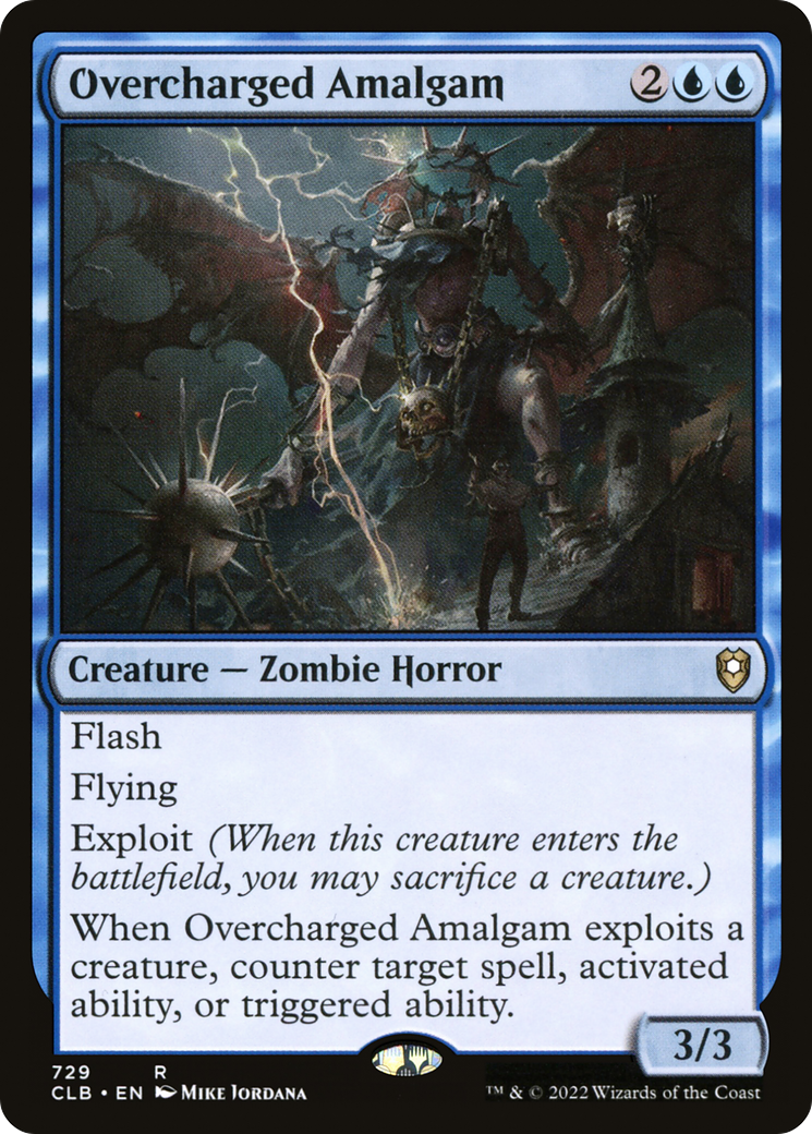 Overcharged Amalgam (CLB-729) - Commander Legends: Battle for Baldur's Gate - Premium MTG Single from Wizards of the Coast - Just $0.08! Shop now at Game Crave Tournament Store