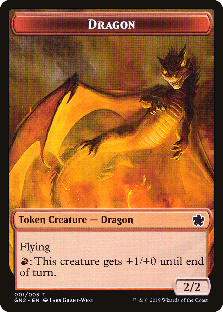Dragon (TGN2-001) - Game Night 2019 Tokens - Premium MTG Single from Wizards of the Coast - Just $0! Shop now at Game Crave Tournament Store