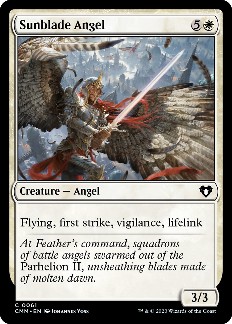 Sunblade Angel (CMM-061) - Commander Masters - Premium MTG Single from Wizards of the Coast - Just $0.08! Shop now at Game Crave Tournament Store
