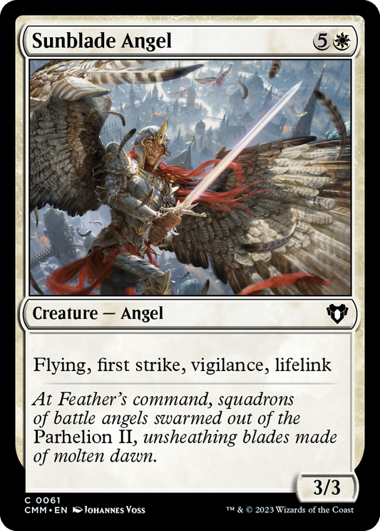 Sunblade Angel (CMM-061) - Commander Masters - Premium MTG Single from Wizards of the Coast - Just $0.08! Shop now at Game Crave Tournament Store