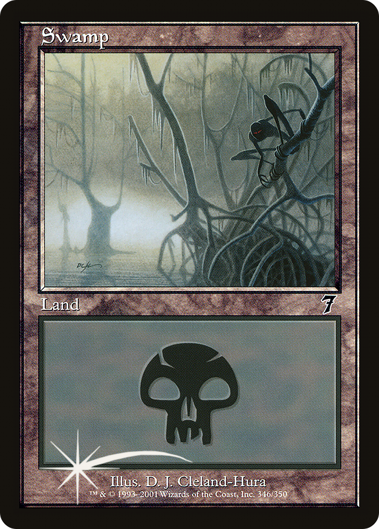 Swamp (7ED-346★) - Seventh Edition Foil - Premium MTG Single from Wizards of the Coast - Just $1.48! Shop now at Game Crave Tournament Store
