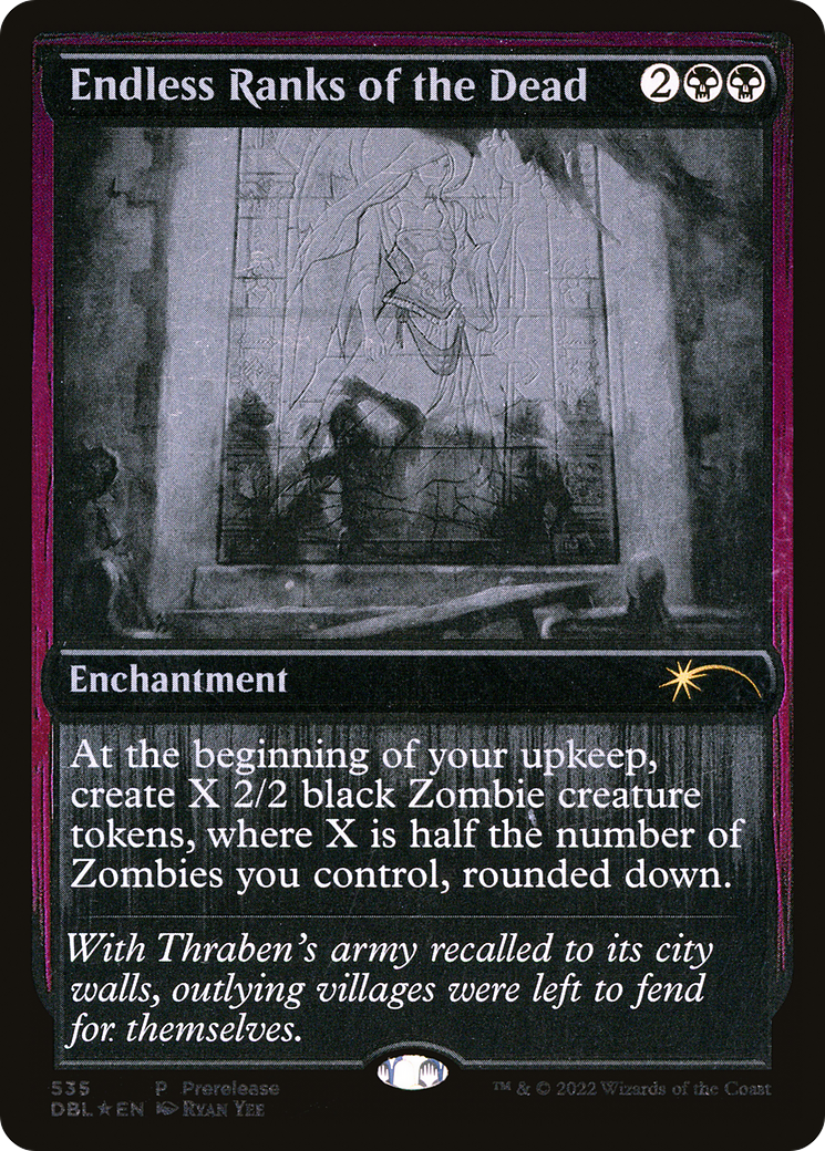 Endless Ranks of the Dead (DBL-535) - Innistrad: Double Feature Foil - Premium MTG Single from Wizards of the Coast - Just $3.05! Shop now at Game Crave Tournament Store