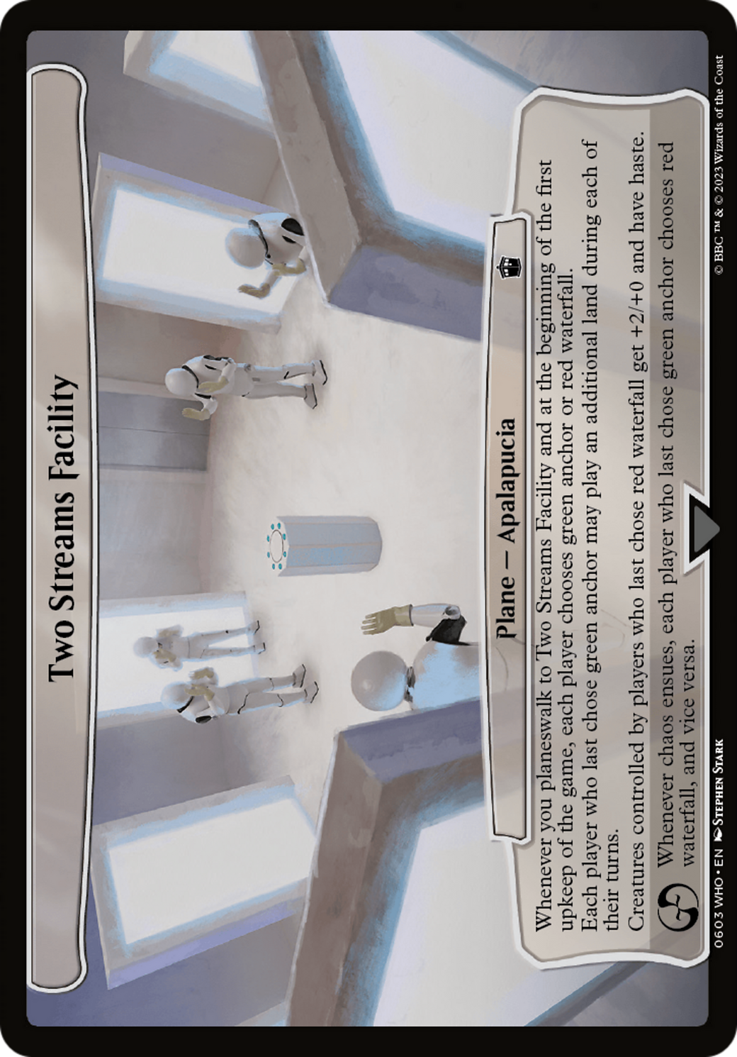 Two Streams Facility (WHO-603) - Doctor Who - Premium MTG Single from Wizards of the Coast - Just $0.09! Shop now at Game Crave Tournament Store