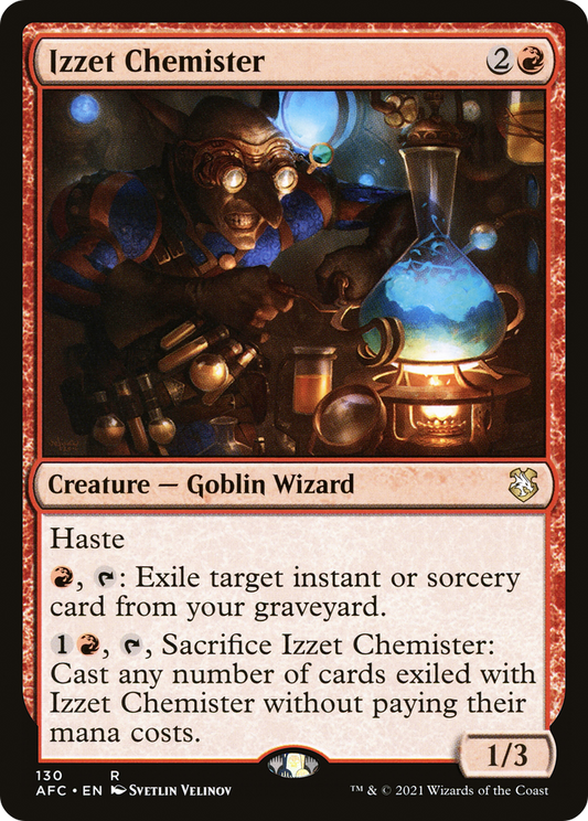 Izzet Chemister (AFC-130) - Forgotten Realms Commander - Premium MTG Single from Wizards of the Coast - Just $0.25! Shop now at Game Crave Tournament Store