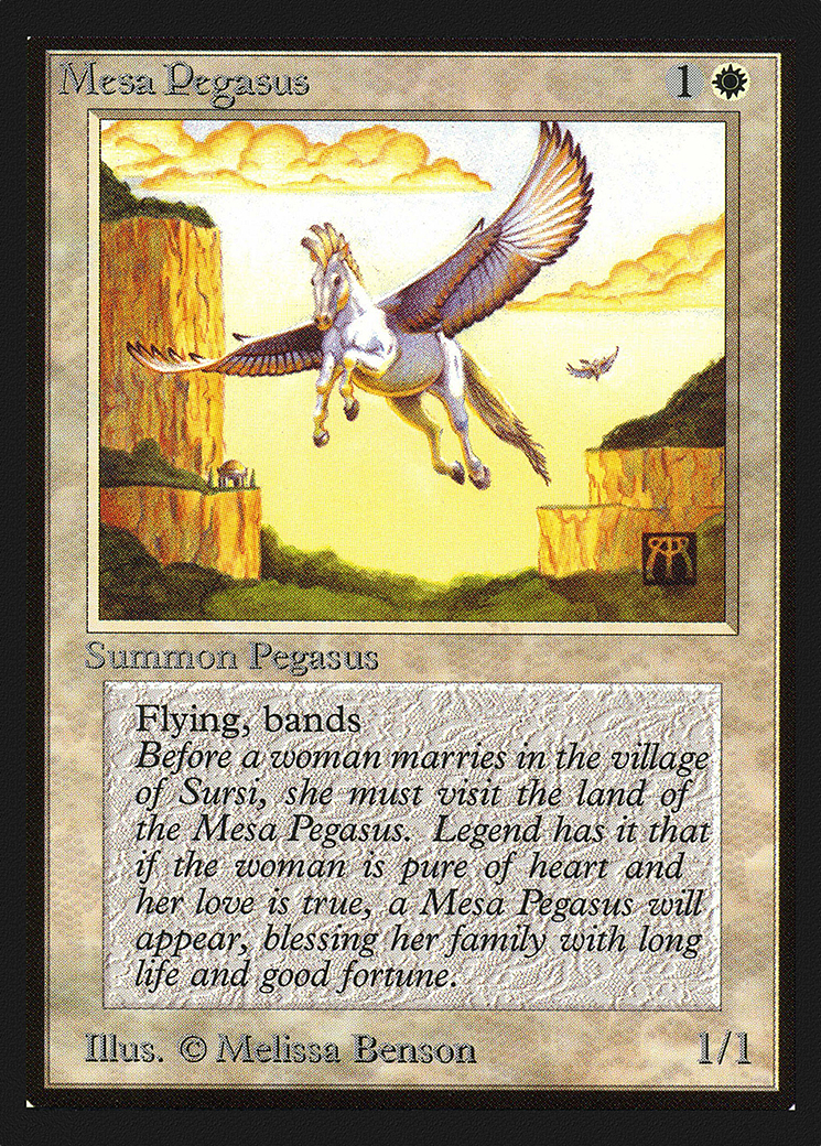 Mesa Pegasus (CEI-029) - Intl. Collectors' Edition - Premium MTG Single from Wizards of the Coast - Just $0.66! Shop now at Game Crave Tournament Store