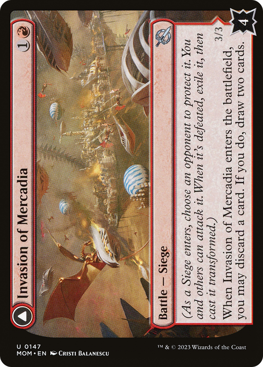 Invasion of Mercadia // Kyren Flamewright (MOM-147) - March of the Machine - Premium MTG Single from Wizards of the Coast - Just $0.08! Shop now at Game Crave Tournament Store