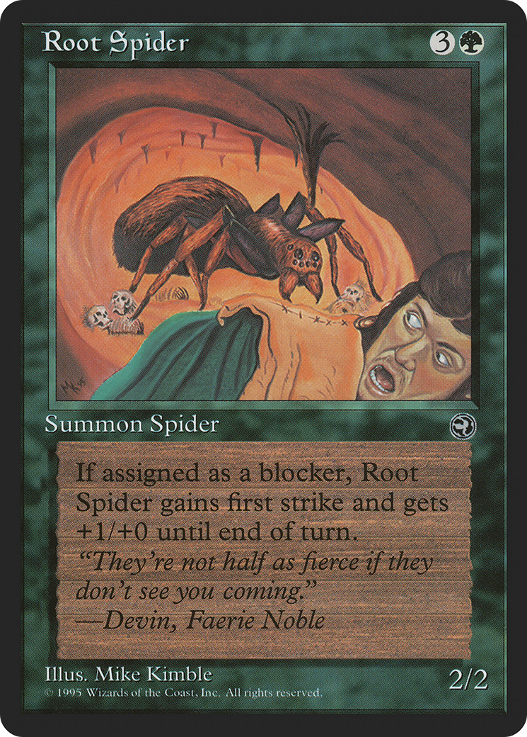 Root Spider (HML-094) - Homelands - Premium MTG Single from Wizards of the Coast - Just $0.08! Shop now at Game Crave Tournament Store