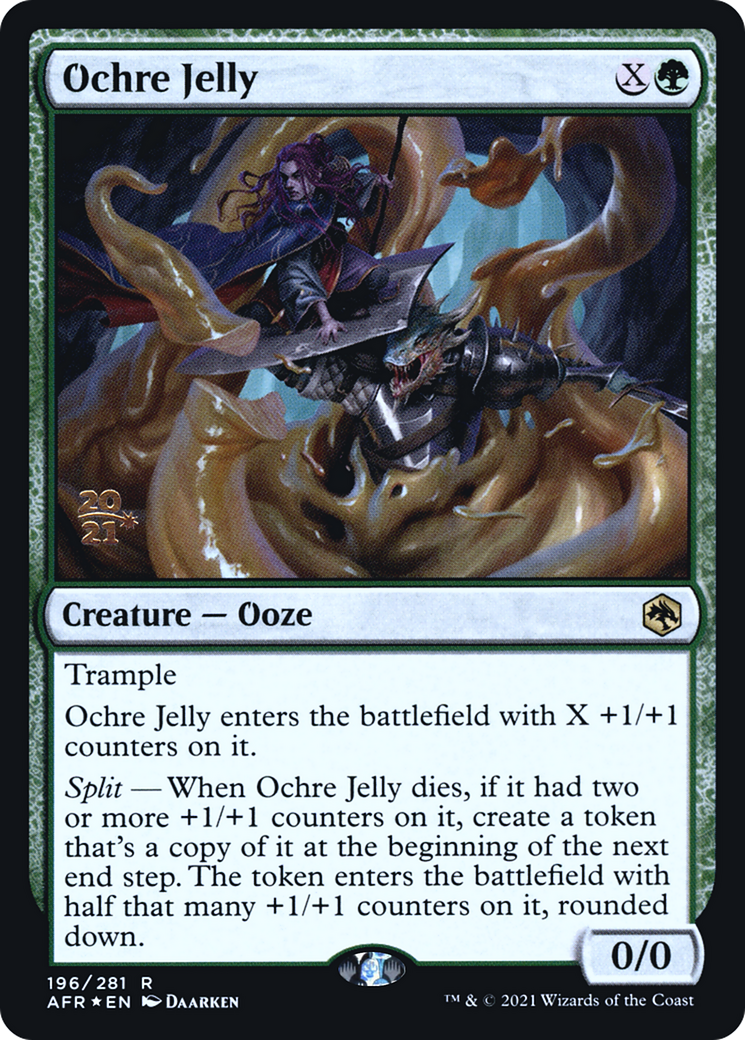 Ochre Jelly (PAFR-196S) - Adventures in the Forgotten Realms Promos Foil - Premium MTG Single from Wizards of the Coast - Just $0.35! Shop now at Game Crave Tournament Store