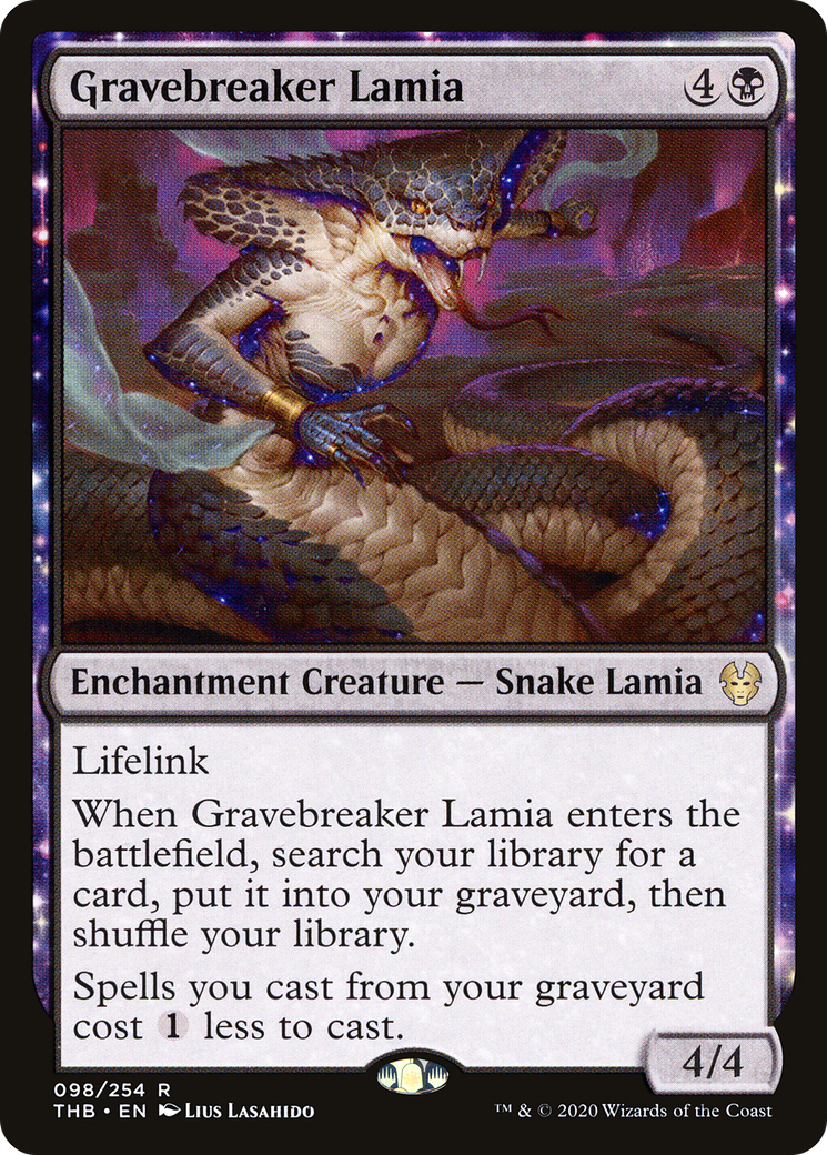 Gravebreaker Lamia (THB-098) - Theros Beyond Death: (nyxtouched) - Premium MTG Single from Wizards of the Coast - Just $0.12! Shop now at Game Crave Tournament Store