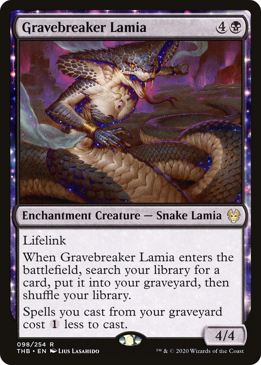 Gravebreaker Lamia (THB-098) - Theros Beyond Death: (nyxtouched) Foil - Premium MTG Single from Wizards of the Coast - Just $0.19! Shop now at Game Crave Tournament Store