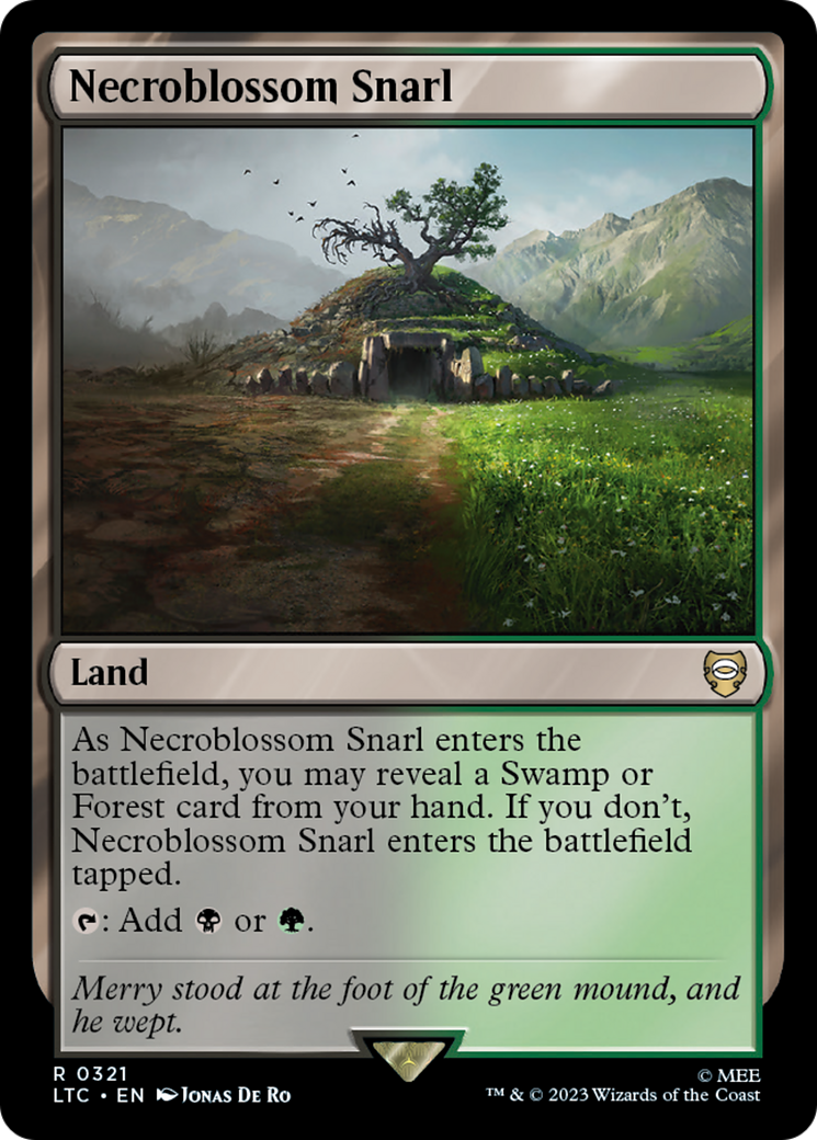 Necroblossom Snarl (LTC-321) - Tales of Middle-earth Commander - Premium MTG Single from Wizards of the Coast - Just $0.28! Shop now at Game Crave Tournament Store