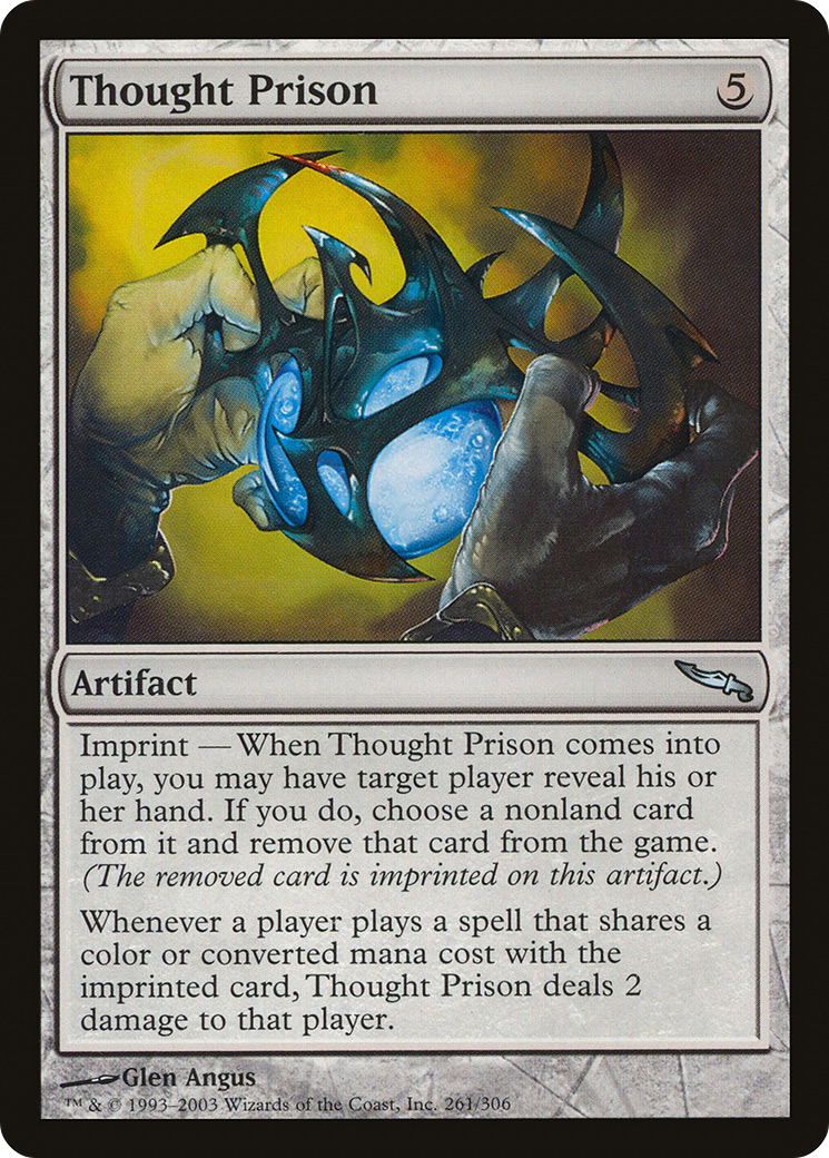 Thought Prison (MRD-261) - Mirrodin Foil - Premium MTG Single from Wizards of the Coast - Just $0.16! Shop now at Game Crave Tournament Store