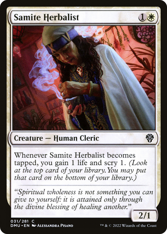Samite Herbalist (DMU-031) - Dominaria United - Premium MTG Single from Wizards of the Coast - Just $0.08! Shop now at Game Crave Tournament Store