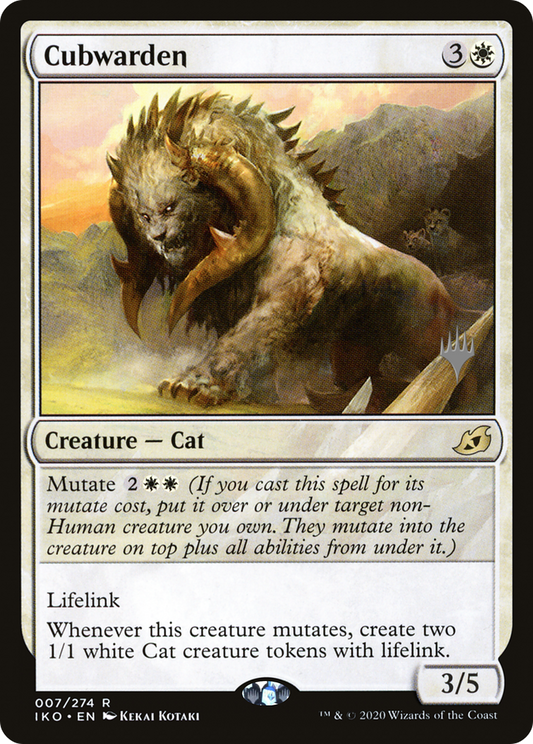 Cubwarden (PIKO-07P) - Ikoria: Lair of Behemoths Promos - Premium MTG Single from Wizards of the Coast - Just $1.15! Shop now at Game Crave Tournament Store