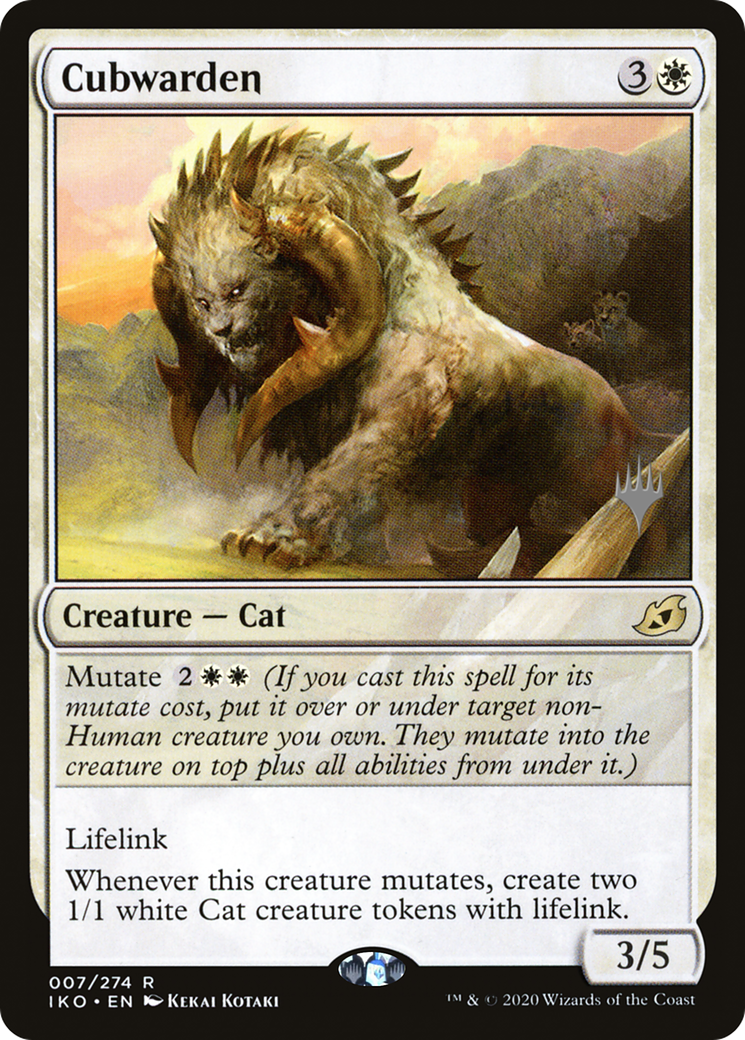 Cubwarden (PIKO-07P) - Ikoria: Lair of Behemoths Promos Foil - Premium MTG Single from Wizards of the Coast - Just $0.09! Shop now at Game Crave Tournament Store