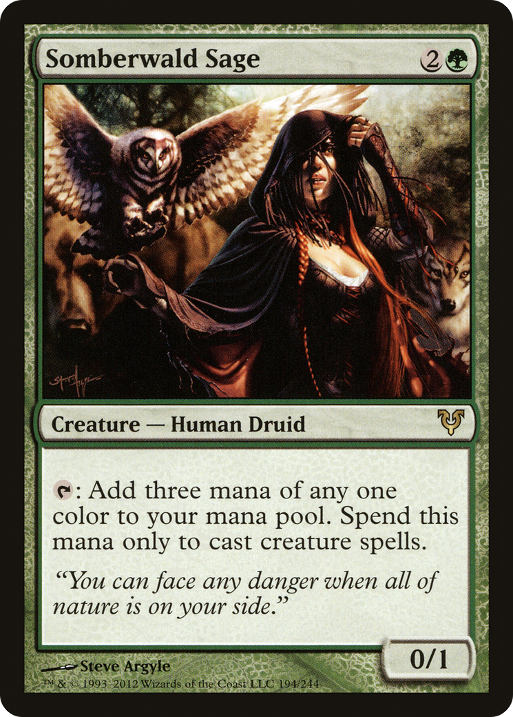 Somberwald Sage (AVR-194) - Avacyn Restored - Premium MTG Single from Wizards of the Coast - Just $0.91! Shop now at Game Crave Tournament Store