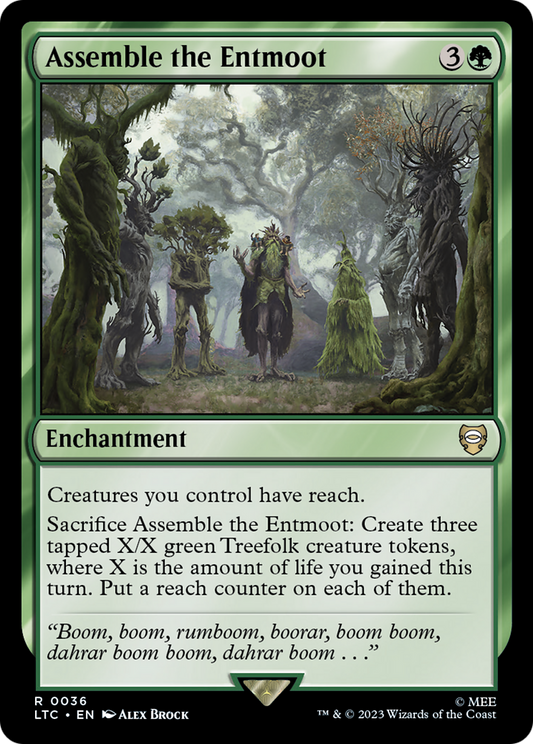 Assemble the Entmoot (LTC-036) - Tales of Middle-earth Commander - Premium MTG Single from Wizards of the Coast - Just $0.08! Shop now at Game Crave Tournament Store