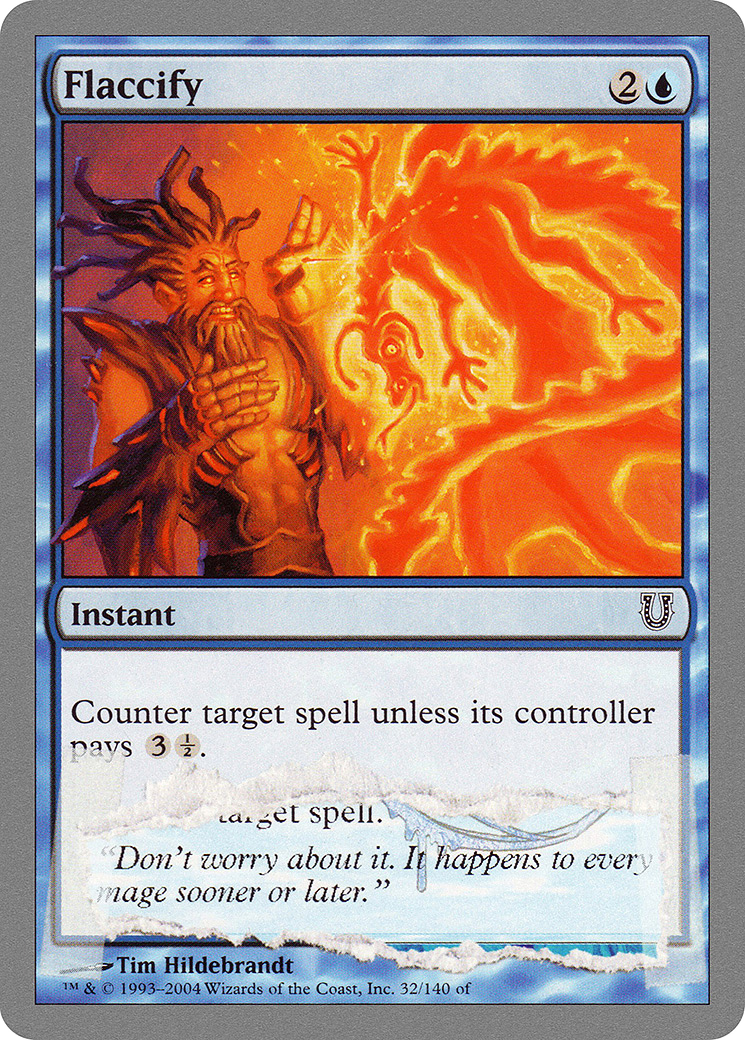 Flaccify (UNH-032) - Unhinged Foil - Premium MTG Single from Wizards of the Coast - Just $0.80! Shop now at Game Crave Tournament Store
