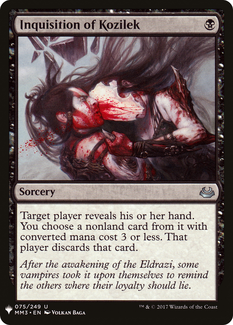 Inquisition of Kozilek (MB1-694) - Mystery Booster - Premium MTG Single from Wizards of the Coast - Just $0.25! Shop now at Game Crave Tournament Store