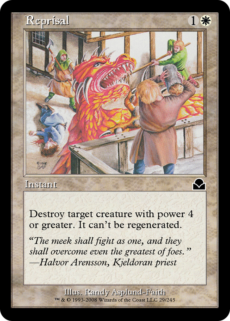 Reprisal (ME2-029) - Masters Edition II Foil - Premium MTG Single from Wizards of the Coast - Just $0! Shop now at Game Crave Tournament Store