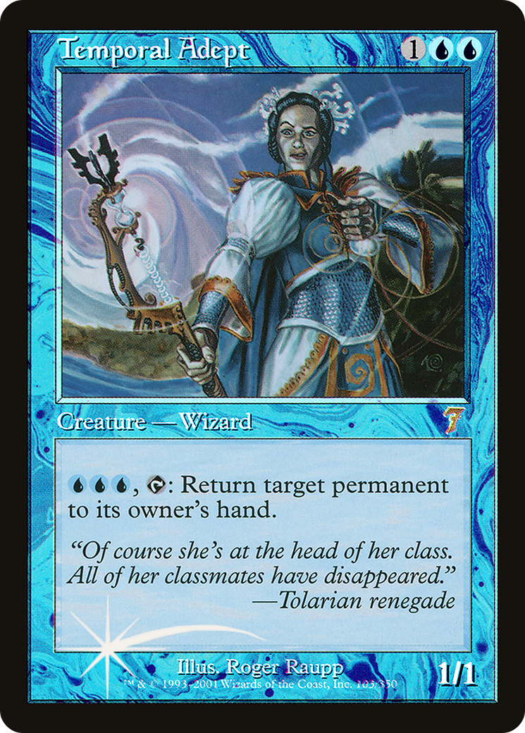 Temporal Adept (7ED-103★) - Seventh Edition Foil - Premium MTG Single from Wizards of the Coast - Just $6.24! Shop now at Game Crave Tournament Store