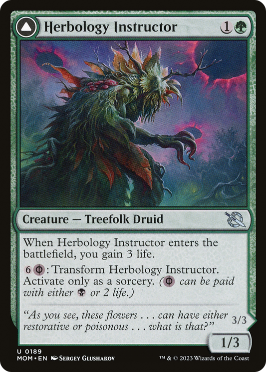 Herbology Instructor // Malady Invoker (MOM-189) - March of the Machine - Premium MTG Single from Wizards of the Coast - Just $0.21! Shop now at Game Crave Tournament Store