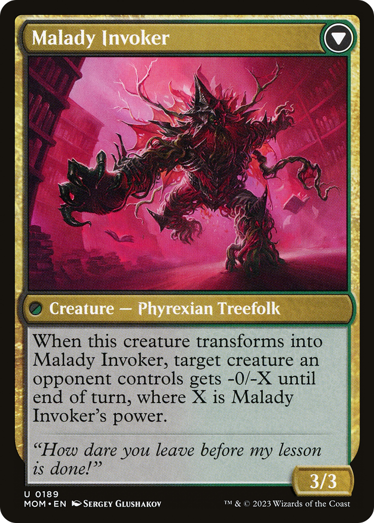 Herbology Instructor // Malady Invoker (MOM-189) - March of the Machine - Premium MTG Single from Wizards of the Coast - Just $0.21! Shop now at Game Crave Tournament Store