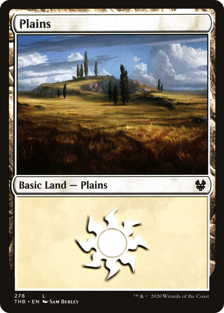Plains (THB-278) - Theros Beyond Death Foil - Premium MTG Single from Wizards of the Coast - Just $0.25! Shop now at Game Crave Tournament Store
